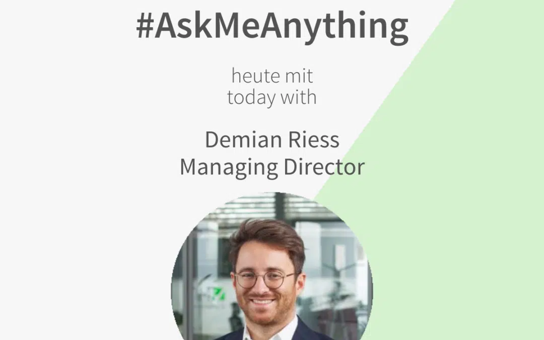 #AskMeAnything with Demian Riess