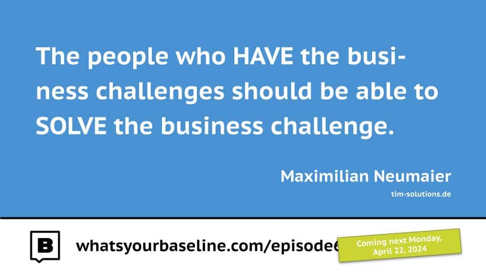 Maximilian Neumaier as a guest on the podcast “What’s your Baseline?”